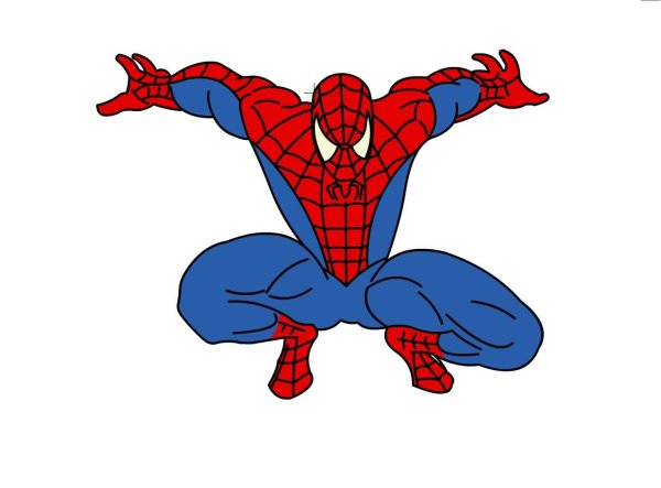 Нарисовать человека паука