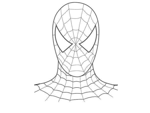 Рисунок человека паука для детей 5 лет