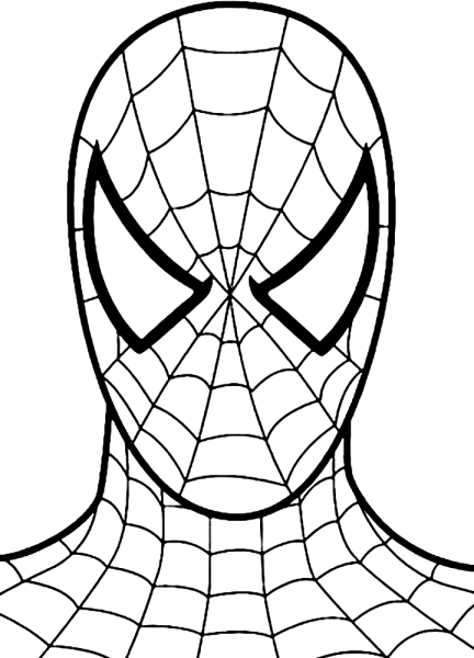 Раскраска человек паук том Холланд