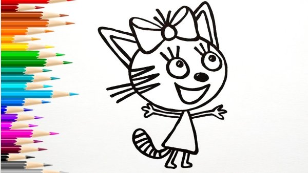 Три кота для рисования