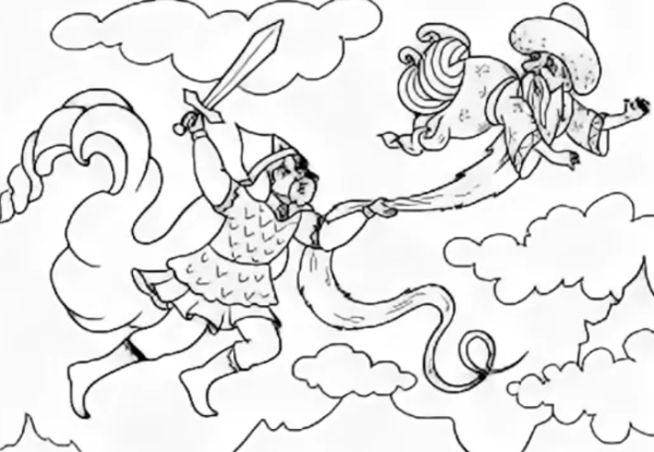 Руслан и Людмила у Лукоморья дуб зеленый