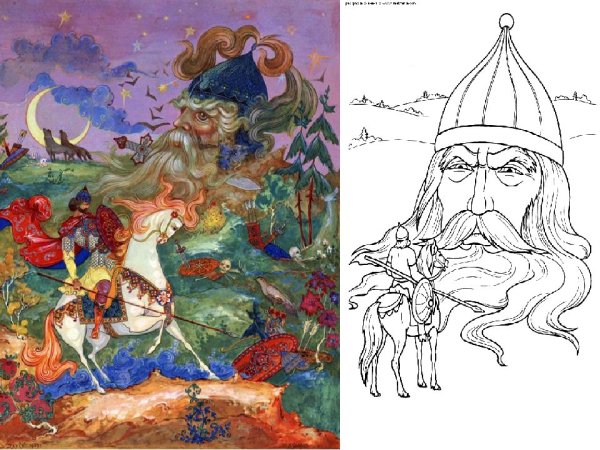 Рисунок Руслана и Людмилы