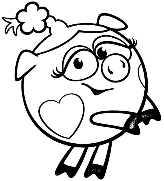 Нюша нарисовать Смешарики