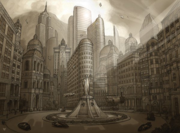 Город карандашом