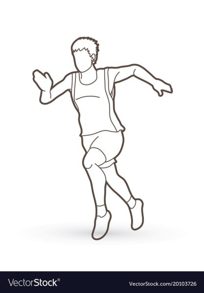 Бегун эскиз