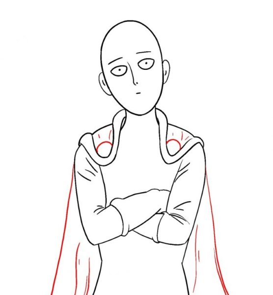 Сайтама карандашом