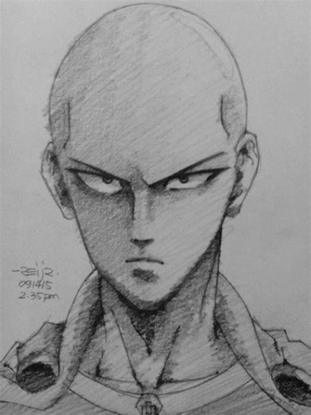 Прорисованы Сайтама аниме