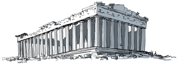 Парфенон в Афинах золотое сечение