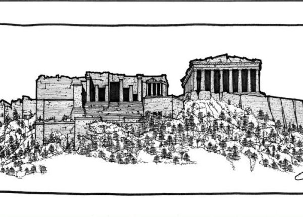 Греция рисунок 3 класс
