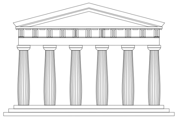 Храм Артемиды в Эфесе раскраска