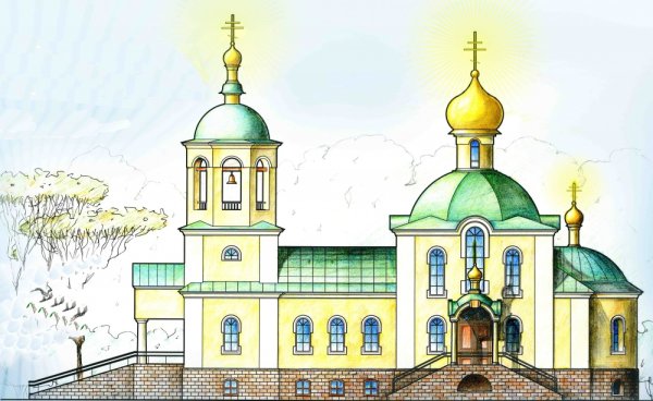 Рисунки церквей и храмов карандашом