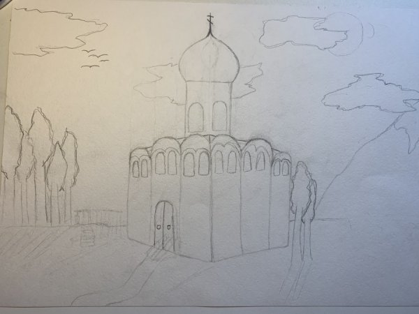 Рисунок на тему памятники архитектуры