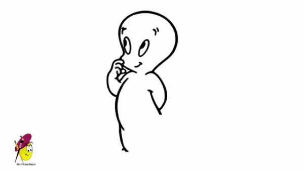 Каспер рисунок для срисовки