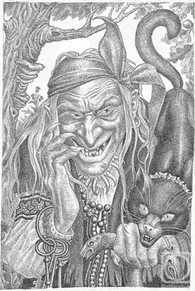 Кощей поэтапное рисование