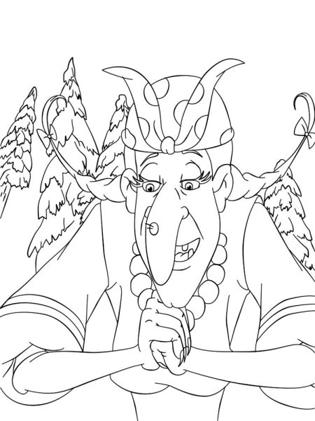 Алеша Попович раскраска