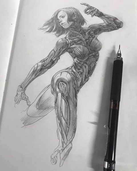 Киберпанк карандашом