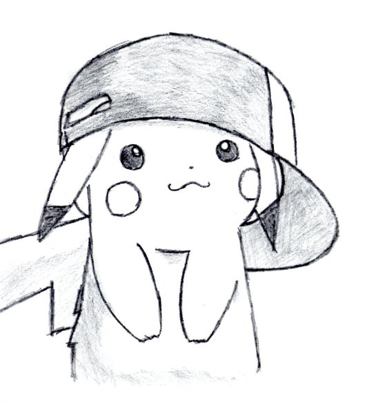 Пикачу для срисовки карандашом