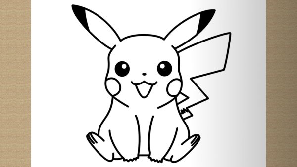 Пикачу рисунок легкий