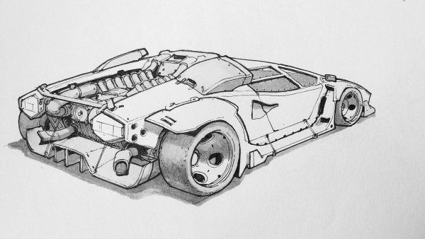 Киборг эскиз