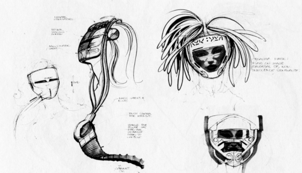 Татуировка Cyberpunk 2077 эскиз