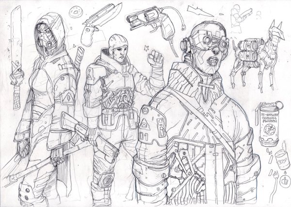 Киберпанк зарисовки