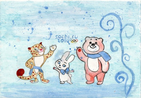 Талисман олимпиады рисунок