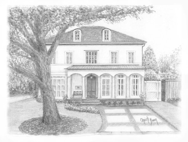 Рисунок Тарханы дом Лермонтова