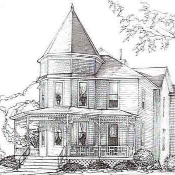 Эскиз дорогих домов