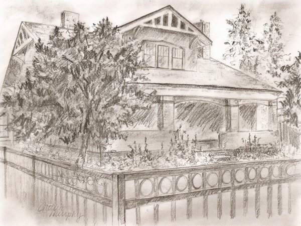 Дворянская усадьба 19 века рисунок