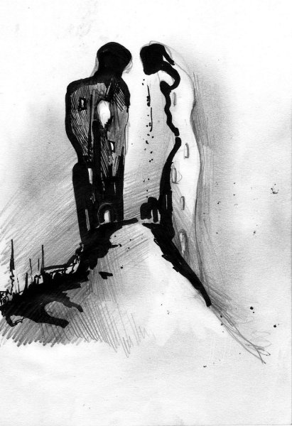 Рисунки карандашом расставание