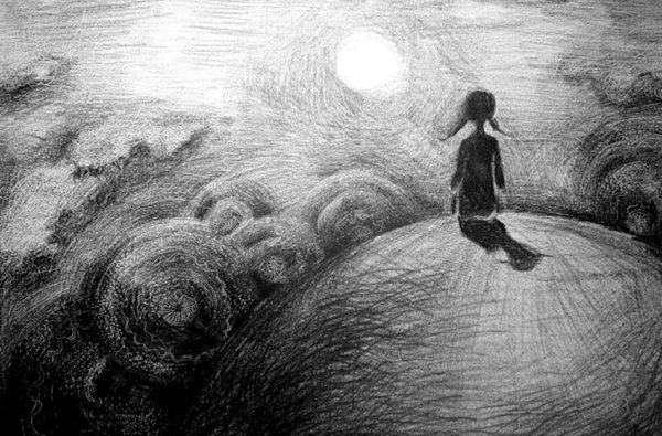 Одиночество рисунок