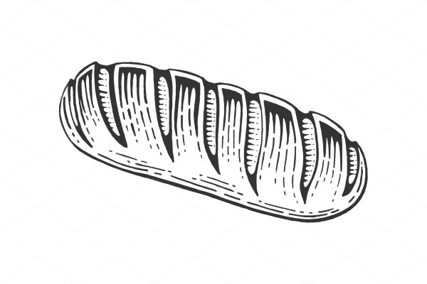 Хлеб рисунок эскиз