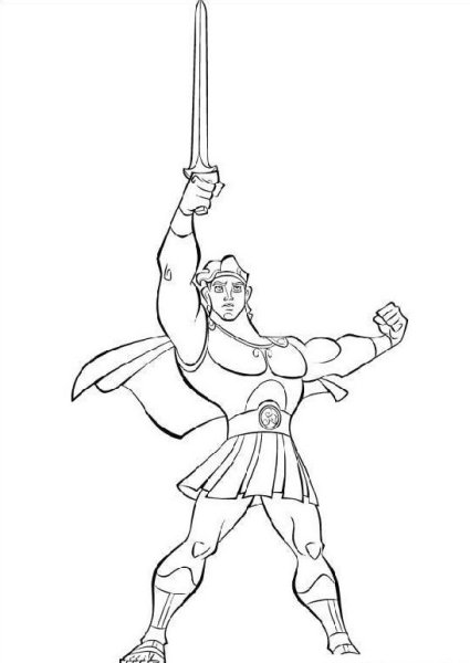 Силач рисунок карандашом