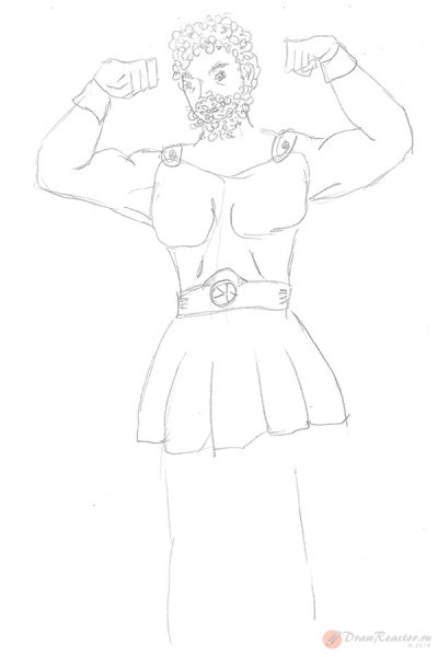 Геркулес раскраска