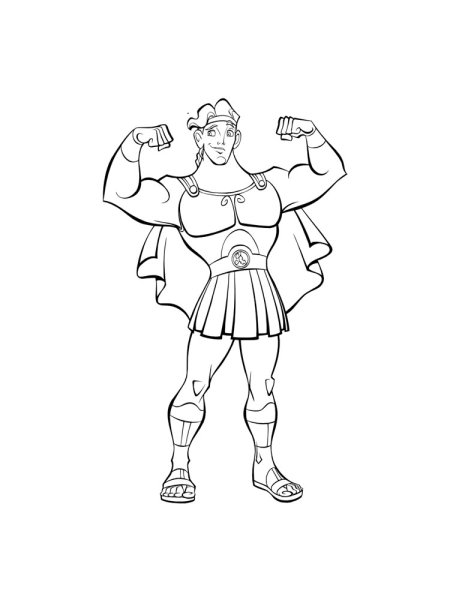 Геракл и немейский Лев рисунок