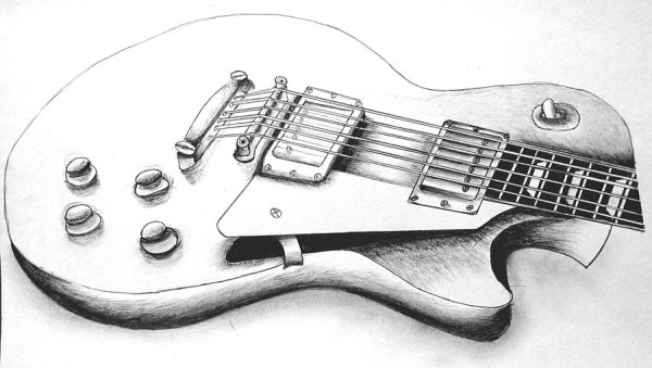 Гитара рисунок