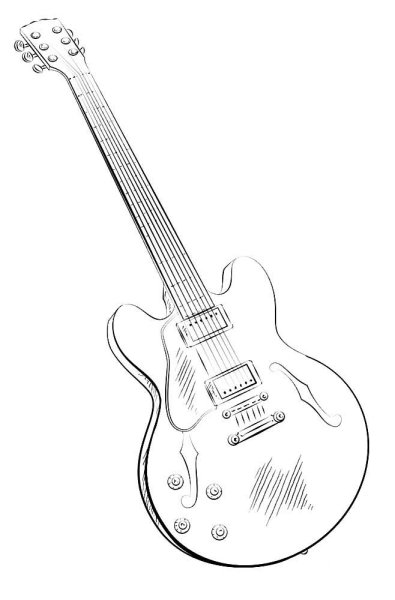 Gibson les Paul эскиз