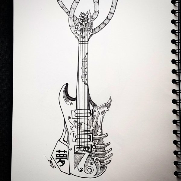 Гитара зарисовка