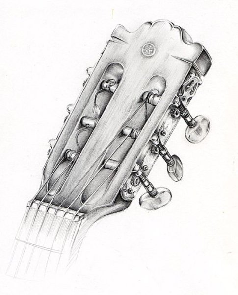 Тату для гитариста эскиз