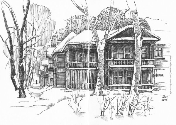 Графика тушью и пером