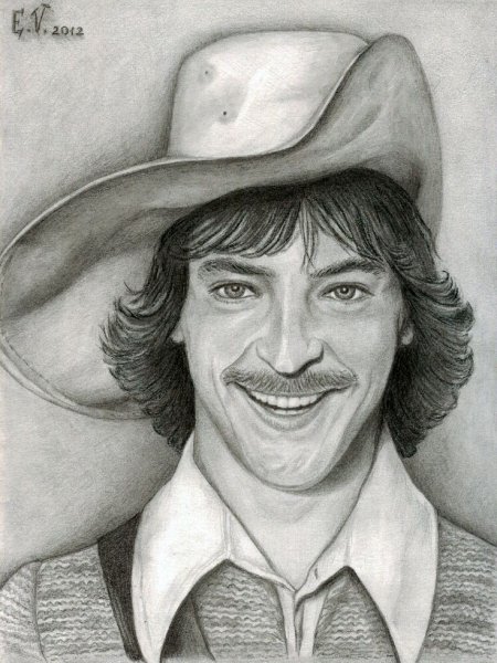 Георгий Вицин портрет карандашом