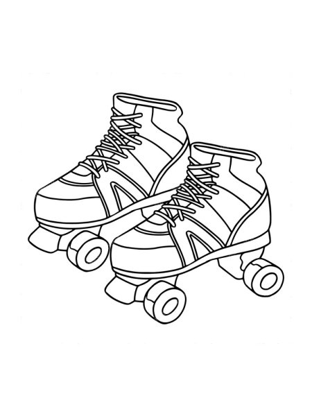 Роликовые коньки раскраска для детей