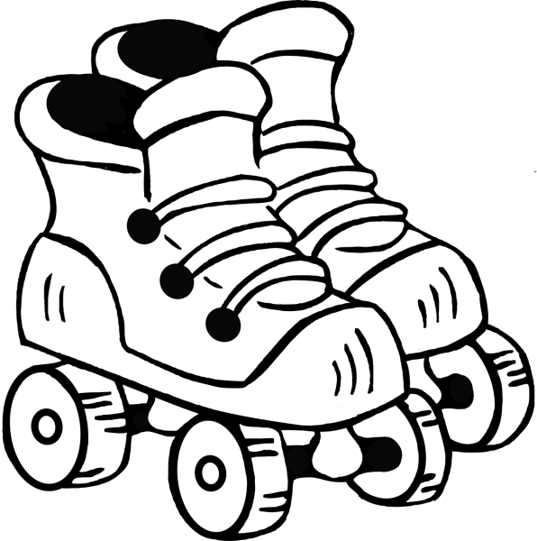 Роликовые коньки раскраска