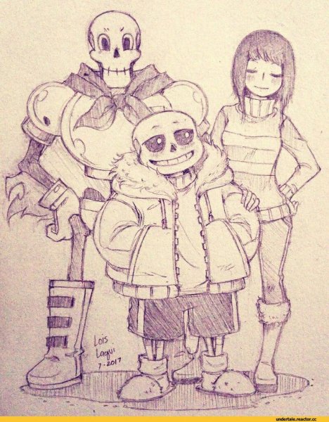 Санс скелет и Фриск