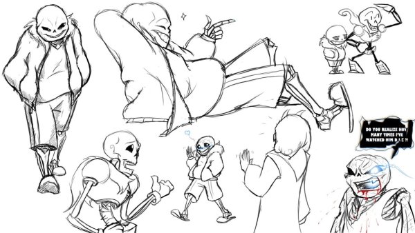 Рисунки андертейл для срисовки