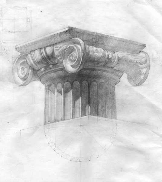 Дорическая и ионическая Капитель