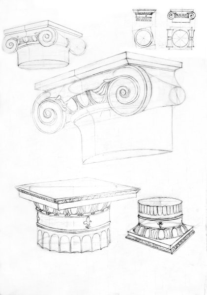 Ионический ордер Академический рисунок