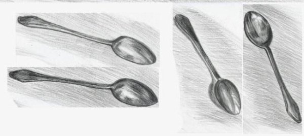 Чайная ложка карандашом