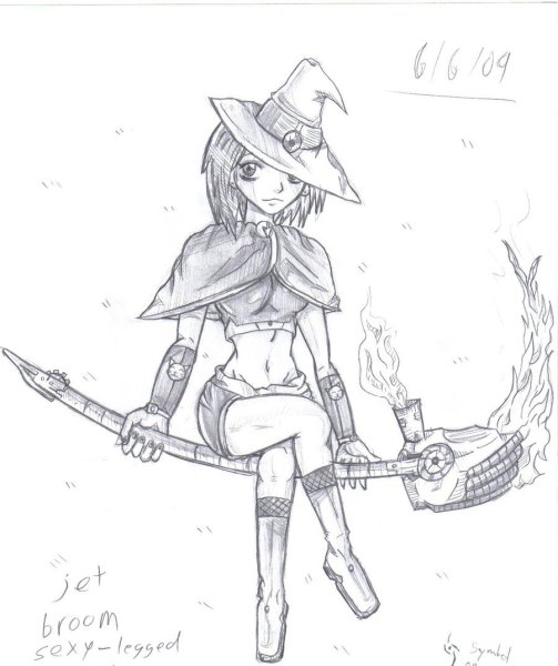 Ведьма эскиз