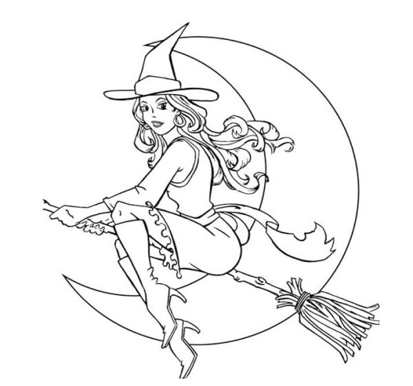 Колдунья рисунок